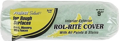 Rr 975 Paint Roller Cover, 9 In L, 3/4 In Nap, Polyester, 1 Pk