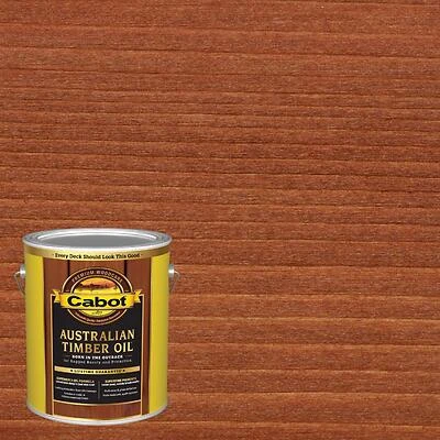 Cabot 3460-07 Australian Timber Oil Wood Finish, Jar Brown, 1-Gallon