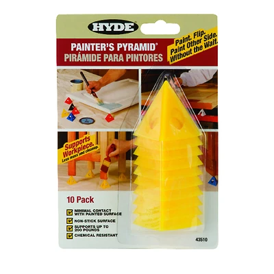 Hyde 43510 Painter's Pyramid, Plastic, 10-Pack