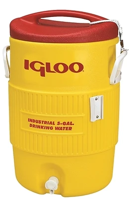5-gallon Yellow And Red Beverage Cooler With Spigot - Model 451