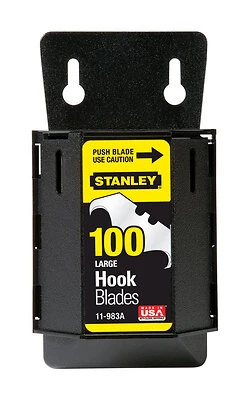 11-983a Large Hook Blade For Utility Knives, 1-7/8 In L, Steel