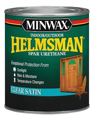 Minwax Helmsman 63205444 Spar Urethane, Clear Satin, 1 Qt.