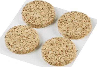 9962 Self-adhesive Cork Pads, 1/2 In Dia, Round, 24 Pk