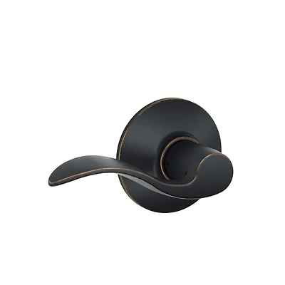 Aged Bronze Accent Passage Door Lever, Model F10acc716, Grade 2