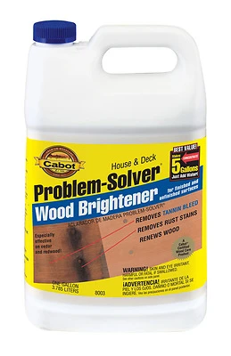 Cabot 8003-07 Wood Brightener, Water Based, 1-Gallon Concentrate