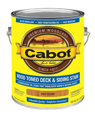 Deck & Siding Stain, Cedar Tone, 1-Gallon