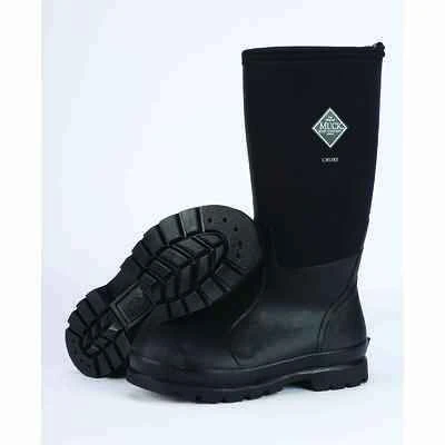 Chore High Work Boots, Black, Unisex Size 7 Men/8 Women