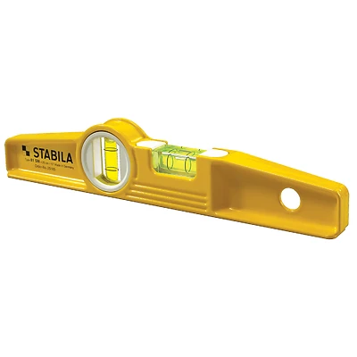 Stabila 25100 Torpedo Level, 10 In. Aluminum, Magnetic, 2 Vial