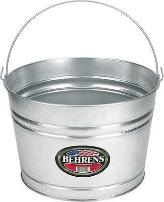 Behrens C17GS Galvanized Steel Scrub Pail, 4.45 Gallon