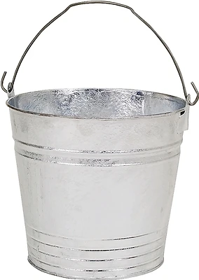 14 Qt. Hot-dipped Steel Pail With Reinforced Wire Rim