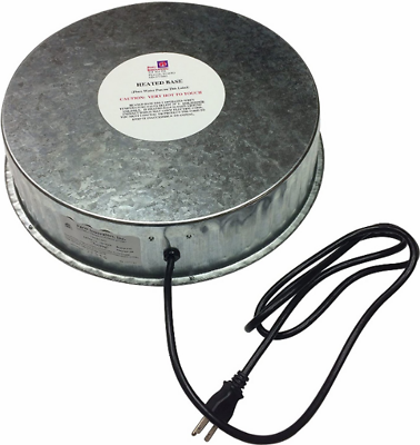 Farm Innovators HP-125 Heated Poultry Fountain Base, 125-Watt, 16.5 In