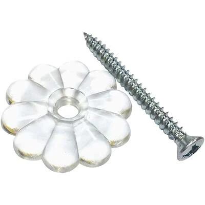 US Hardware D-140B Rosette Button, 1-1/8 in, Plastic