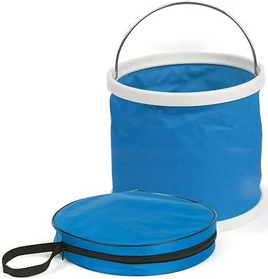 Camco 42993 RV Collapsible Bucket, Blue, 3-Gal.