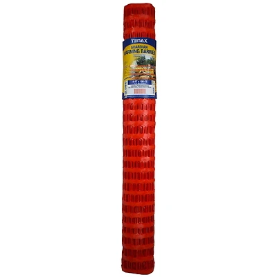 Tenax Guardian 2A060006 Safety Fence, Polyethylene, 4 Ft. x 100 Ft., Orange