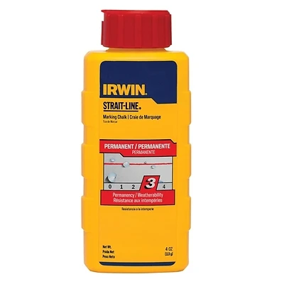 Irwin 4935519 Strait-Line Marking Chalk Refill, Crimson Red, 6 Oz
