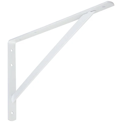 16 In. White Shelf Bracket