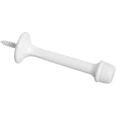 National Hardware N248-419 Wall-Mount Door Stop, 3 In., White, 2-Pk.