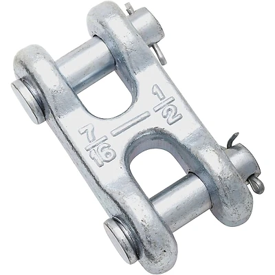 Double Clevis Connecting Link, Zinc, 1/2 In.