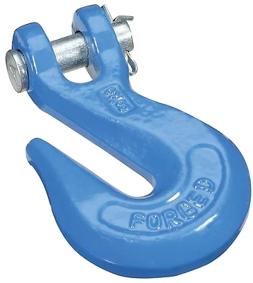 Clevis Grab Hook, Blue, 3/8 In.