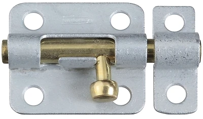 National Hardware N151-878 Door Barrel Bolt, Galvanized, 3 In.