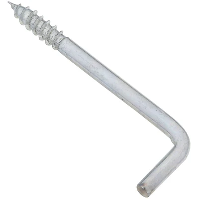 National Hardware N120-287 Square-Bend Hook, Zinc, 3-1/16 In., 2-Pk.