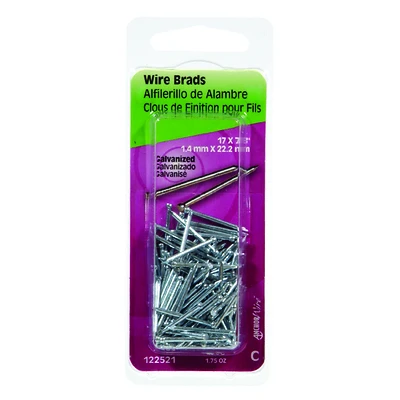 Hillman 122521 Galvanized Wire Brads, 7/8-In. x 18-Gauge, 1-3/4 Oz.