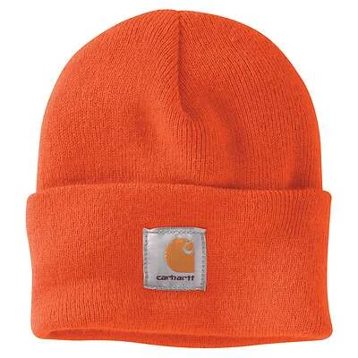 Watch Hat, Acrylic, Bright Orange
