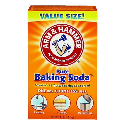 Arm & Hammer 01170 Baking Soda, Multi-Purpose, 4 Lb Box