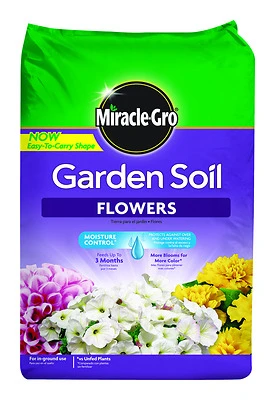 Miracle-Gro 70359430 Flower Garden Soil, 1.5 Cu. Ft. Bag