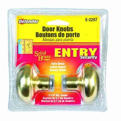 Prime-Line E 2297 Polished Brass Hall & Closet Door Knob