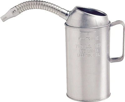 75-442gs 2 Quart Galvanized Measure Can With Flexible Spout