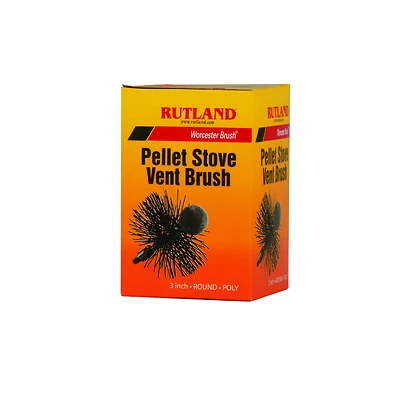 3 Inch Round Poly Pellet Stove Vent Brush - Model Ps-3