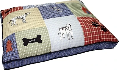 Aspen Pet 27776 Quilted Pillow Dog Bed, 36 In W X 27 In L