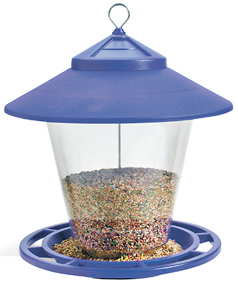 Hopper Granary Bird Feeder, Assorted Colors, 4-Lb.
