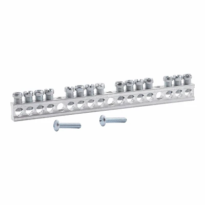 Square D PK15GTACP Ground Bar Kit, 15-Terminal, Aluminum