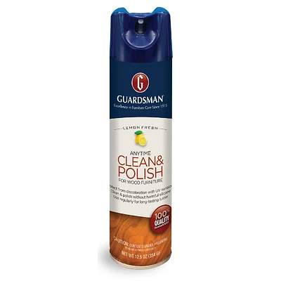 Guardsman Furniture Polish, Lemon Scent, Aerosol, 12.5 oz.