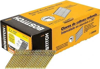 Full Head Stick Collated Nails, 2 x .120 In., 2,000-Ct.