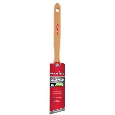 Wooster 4153-1 1/2 Ultra/Pro Angle Sash Paint Brush, 1-1/2 In., Nylon