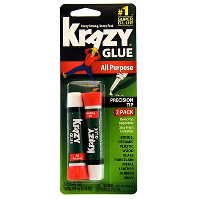 Krazy Glue, 2-gm. Tube, 2-Pk.