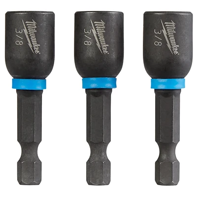 Shockwave 3/8 In. X 1-7/8 In. Magnetic Nut Driver Set (3-pack) 49-66-4525