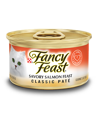 Purina Fancy Feast Cat Food, Savory Salmon, 3 oz Can