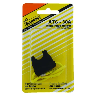Bussmann BP/HHD-RP In-Line Fuse Holder, 32V, 3–30A