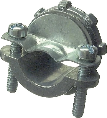 Halex 05107B Clamp Connector, 3/4 in, Zinc, Gray