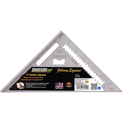 Johnson RAS-1B Aluminum Rafter Angle Square, 7 In.
