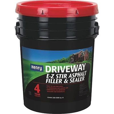 Henry HE200411 Asphalt Filler and Sealer, Black, 5 Gal Pail