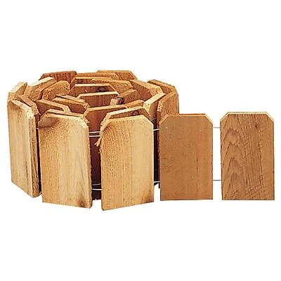 Greenes RC41 Lawn Edging, Cedar, Flexible, 6 In. x 10 Ft.