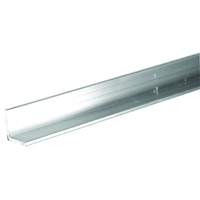 Steelworks 11346 Aluminum Angle Stock, 1/16 x 1/2 x 1/2 In., 72 In.