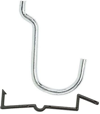 National Hardware N180-024 Peg Hook, Galvanized Steel, 1 In., 6-Pk.