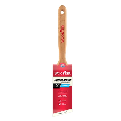 Wooster Z1293-2 Pro 30 Lindbeck Angle Sash Paint Brush, Black China, 2-In.