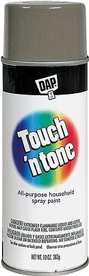 Touch 'N Tone 55279830 Spray Paint, Flat, Gray Primer, 10 oz, Can